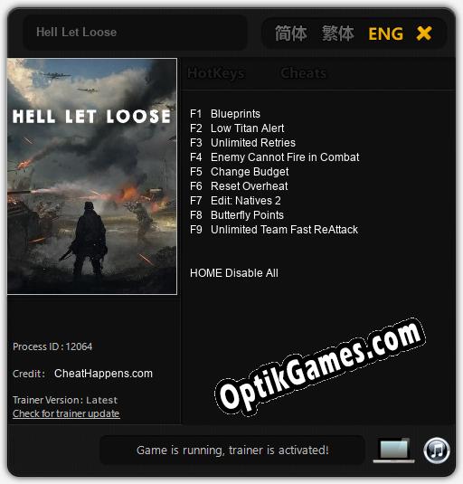 Hell Let Loose: Trainer +9 [v1.9]