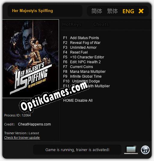 Her Majestys Spiffing: TRAINER AND CHEATS (V1.0.92)