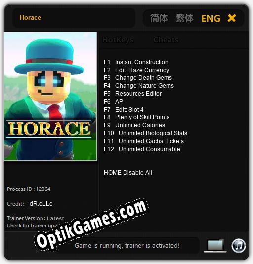 Trainer for Horace [v1.0.1]