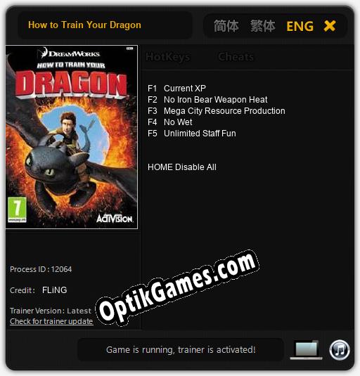 Trainer for How to Train Your Dragon [v1.0.1]