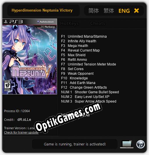 Hyperdimension Neptunia Victory: Trainer +15 [v1.5]