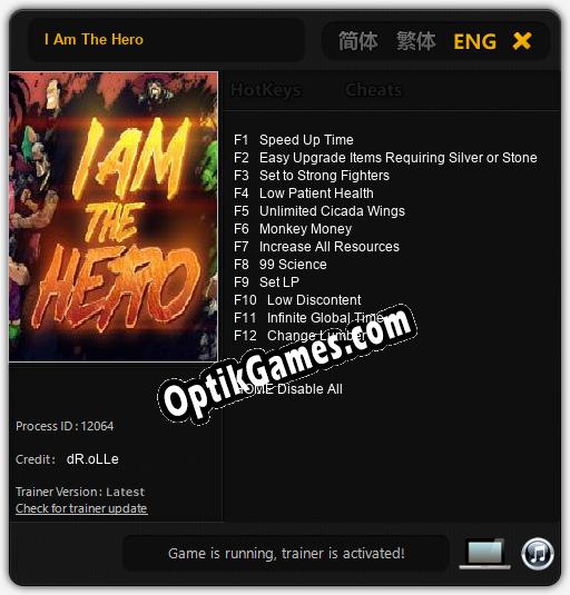 I Am The Hero: Cheats, Trainer +12 [dR.oLLe]