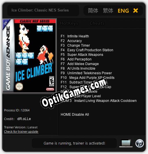 Ice Climber: Classic NES Series: Cheats, Trainer +15 [dR.oLLe]