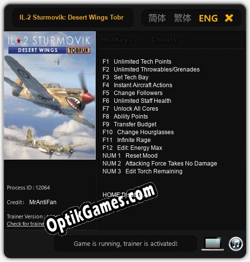 IL-2 Sturmovik: Desert Wings Tobruk: Cheats, Trainer +15 [MrAntiFan]