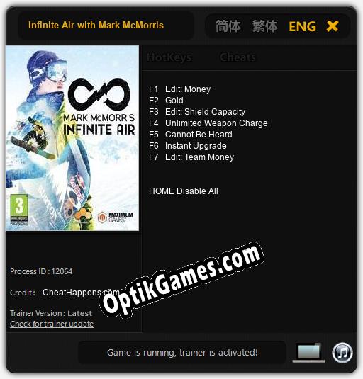 Trainer for Infinite Air with Mark McMorris [v1.0.5]