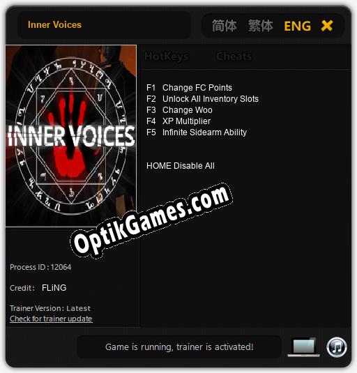 Inner Voices: TRAINER AND CHEATS (V1.0.65)