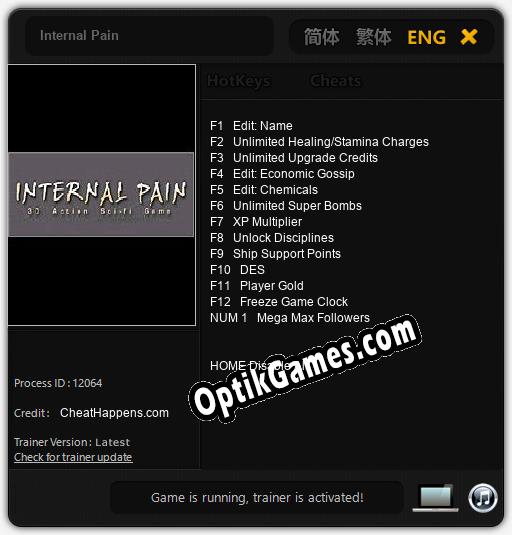 Trainer for Internal Pain [v1.0.2]