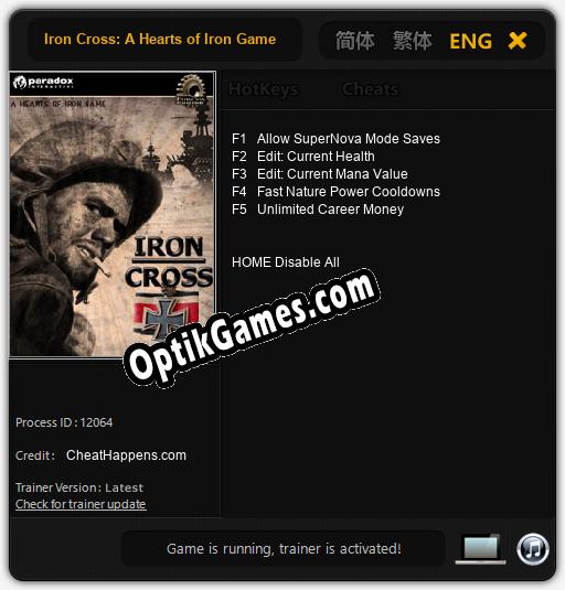 Iron Cross: A Hearts of Iron Game: Cheats, Trainer +5 [CheatHappens.com]