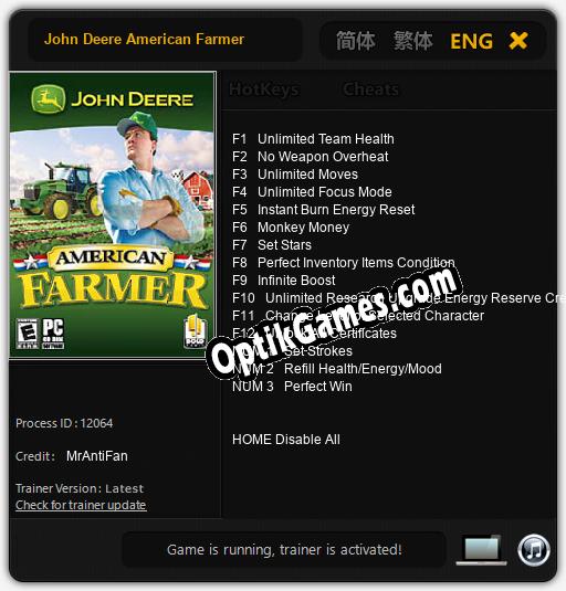 Trainer for John Deere American Farmer [v1.0.8]