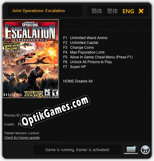 Joint Operations: Escalation: Trainer +7 [v1.3]