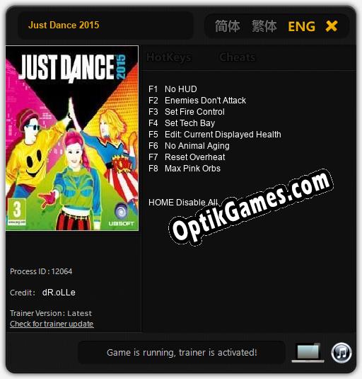 Just Dance 2015: TRAINER AND CHEATS (V1.0.13)