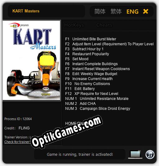 KART Masters: TRAINER AND CHEATS (V1.0.78)