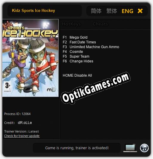 Kidz Sports Ice Hockey: Cheats, Trainer +6 [dR.oLLe]