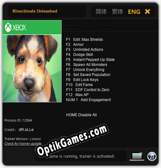 Kinectimals Unleashed: Cheats, Trainer +13 [dR.oLLe]