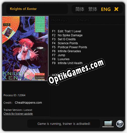 Knights of Xentar: Trainer +9 [v1.4]