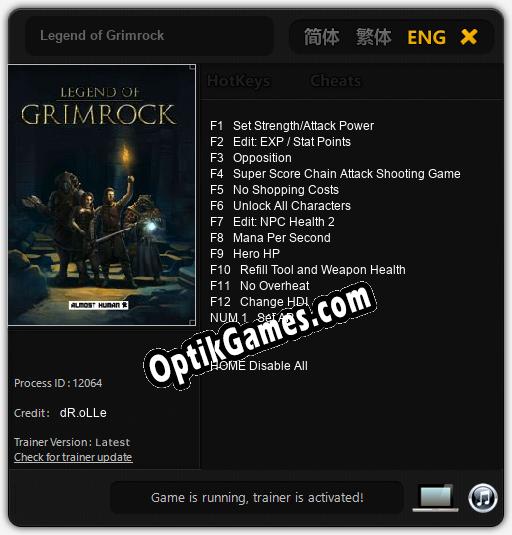 Legend of Grimrock: Trainer +13 [v1.9]