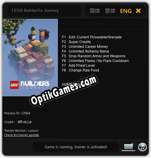 LEGO Builders Journey: Cheats, Trainer +8 [dR.oLLe]