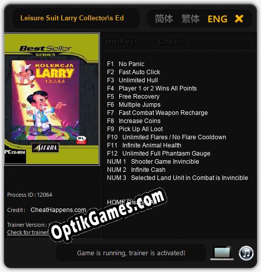 Leisure Suit Larry Collectors Edition: TRAINER AND CHEATS (V1.0.80)