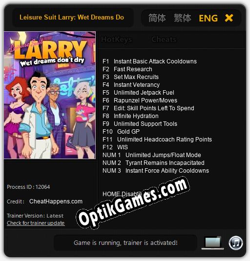 Leisure Suit Larry: Wet Dreams Don	 Dry: Trainer +15 [v1.5]