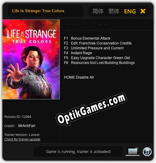 Life is Strange: True Colors: TRAINER AND CHEATS (V1.0.43)