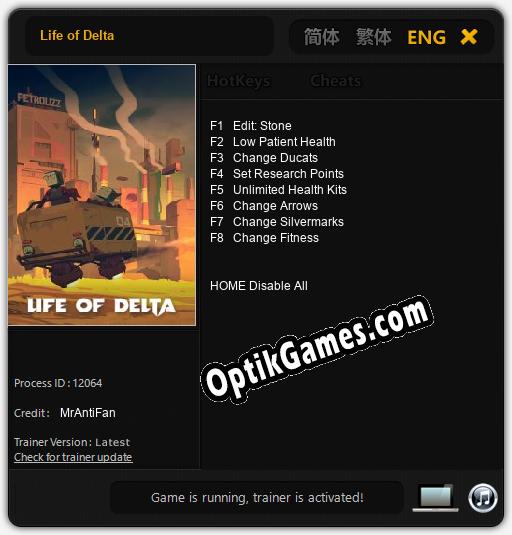 Life of Delta: Cheats, Trainer +8 [MrAntiFan]