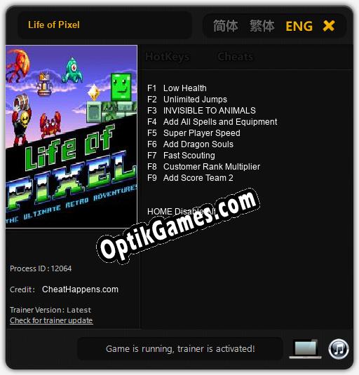 Life of Pixel: TRAINER AND CHEATS (V1.0.50)