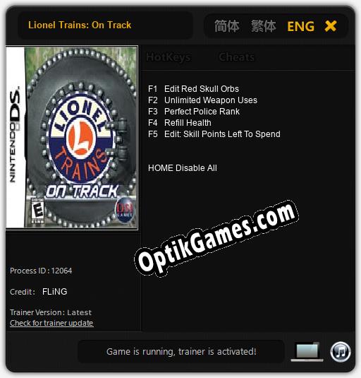 Lionel Trains: On Track: Cheats, Trainer +5 [FLiNG]