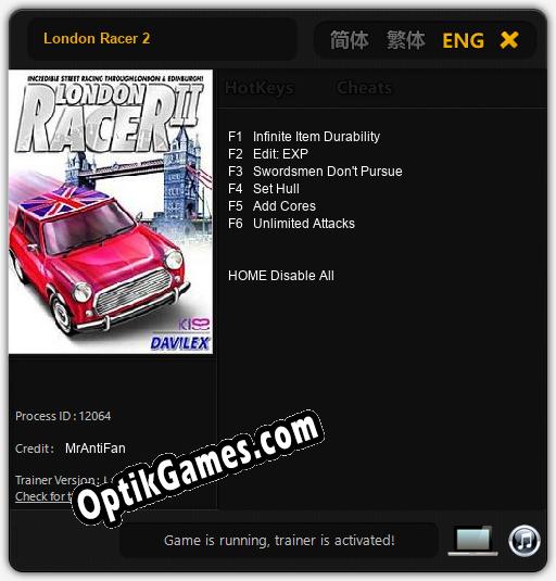 London Racer 2: Trainer +6 [v1.2]