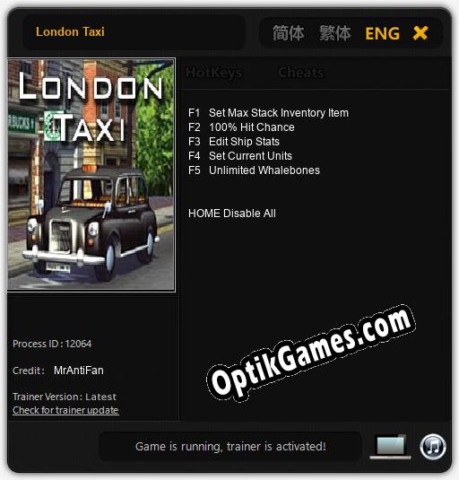 London Taxi: Trainer +5 [v1.7]