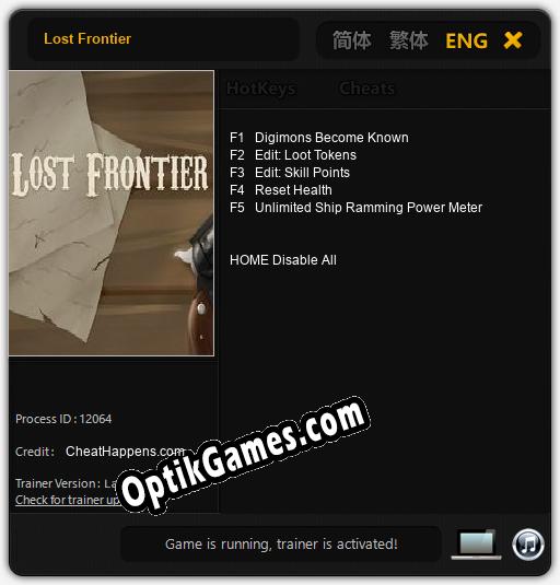 Lost Frontier: Cheats, Trainer +5 [CheatHappens.com]