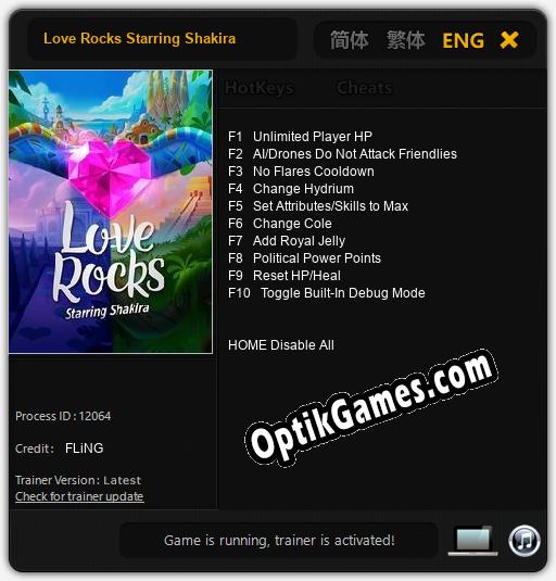 Trainer for Love Rocks Starring Shakira [v1.0.8]
