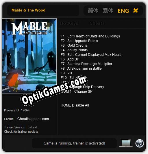 Mable & The Wood: TRAINER AND CHEATS (V1.0.6)