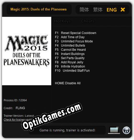 Magic 2015: Duels of the Planeswalkers: TRAINER AND CHEATS (V1.0.94)