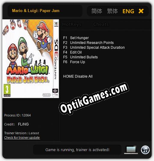 Mario & Luigi: Paper Jam: Trainer +6 [v1.6]