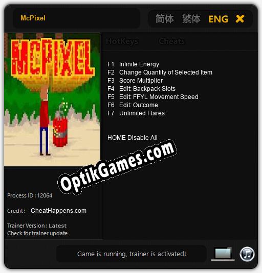 McPixel: TRAINER AND CHEATS (V1.0.29)