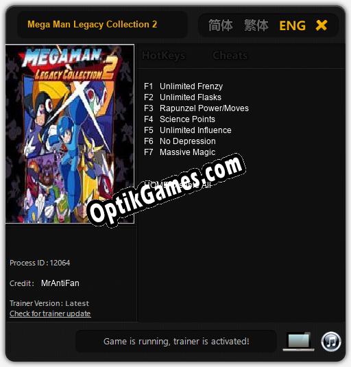 Trainer for Mega Man Legacy Collection 2 [v1.0.2]