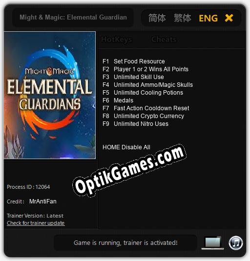 Might & Magic: Elemental Guardians: Trainer +9 [v1.6]