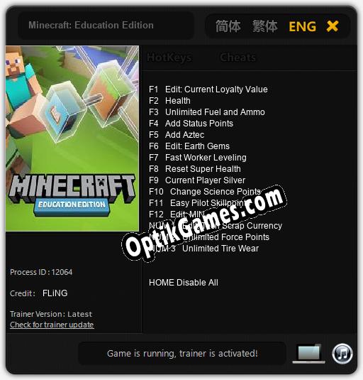 Minecraft: Education Edition: Trainer +15 [v1.5]