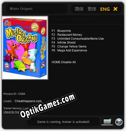 Mistrz Origami: Cheats, Trainer +6 [CheatHappens.com]