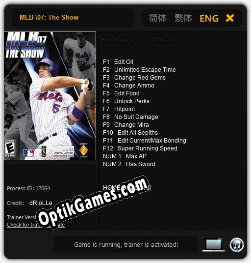 MLB �7: The Show: Cheats, Trainer +14 [dR.oLLe]