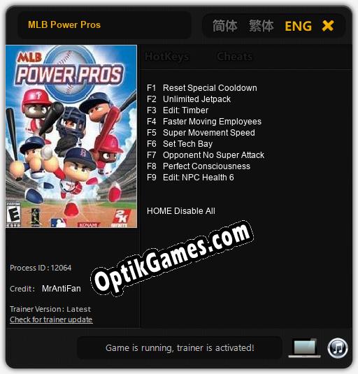MLB Power Pros: Trainer +9 [v1.5]