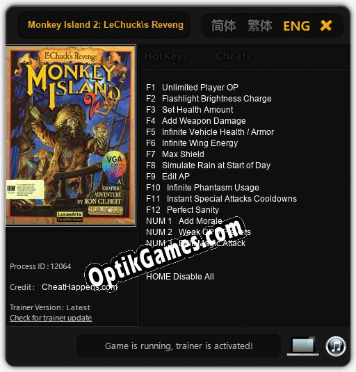 Trainer for Monkey Island 2: LeChucks Revenge [v1.0.3]