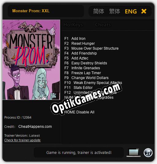 Monster Prom: XXL: Trainer +13 [v1.4]