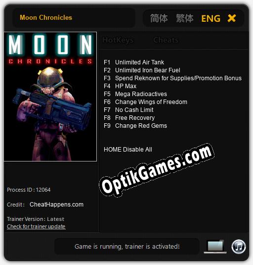 Moon Chronicles: TRAINER AND CHEATS (V1.0.63)