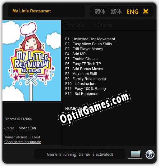 My Little Restaurant: TRAINER AND CHEATS (V1.0.51)