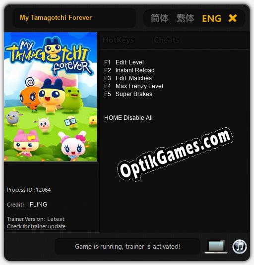 My Tamagotchi Forever: Trainer +5 [v1.7]