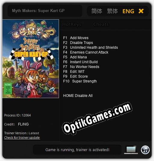 Myth Makers: Super Kart GP: Cheats, Trainer +10 [FLiNG]