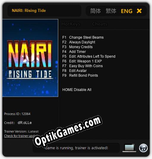 NAIRI: Rising Tide: Trainer +9 [v1.4]