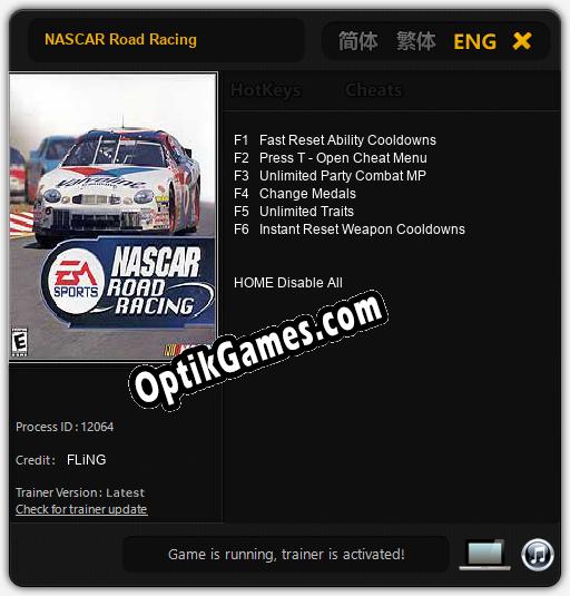 NASCAR Road Racing: Trainer +6 [v1.7]
