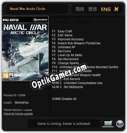 Naval War Arctic Circle: Trainer +15 [v1.8]
